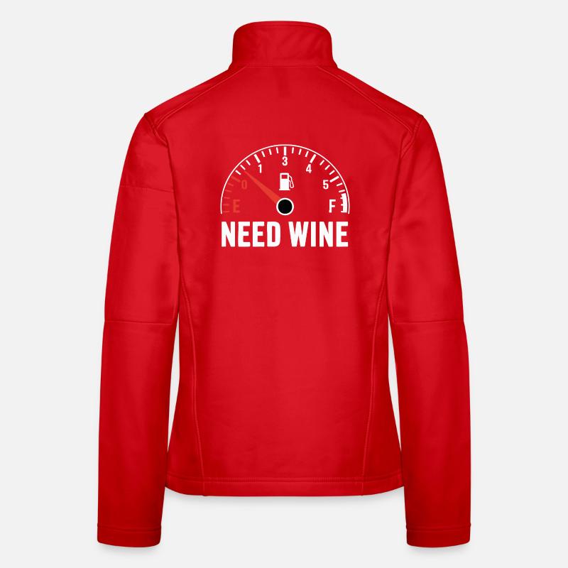 Tank empty – need wine now! Women's Softshell Jacket
