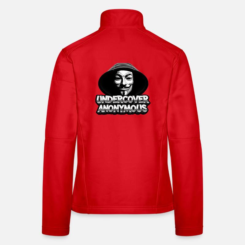 Undercover Anonymous - Frauen Softshelljacke - Rot