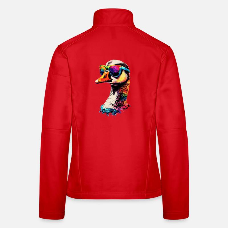 Goose Cute Goose Chicks Goose Chick Duck Small Geese Women's Softshell Jacket