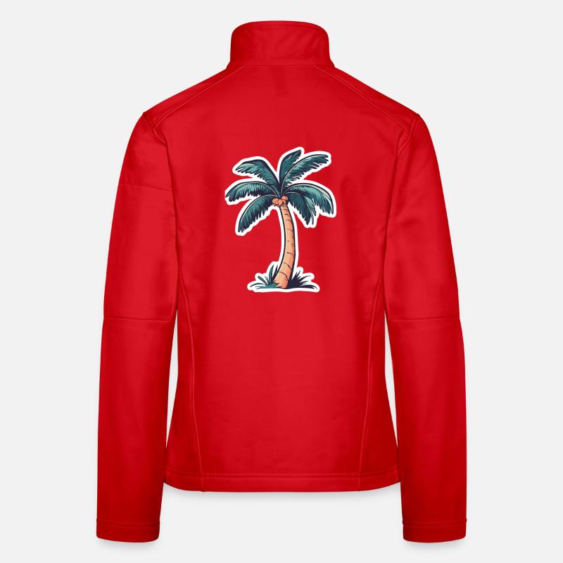 Palm tree Women's Softshell Jacket