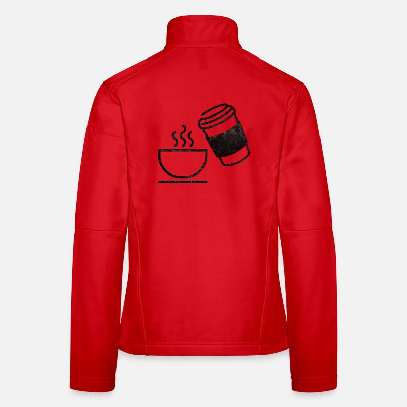 Kaffee - Frauen Softshelljacke - Rot