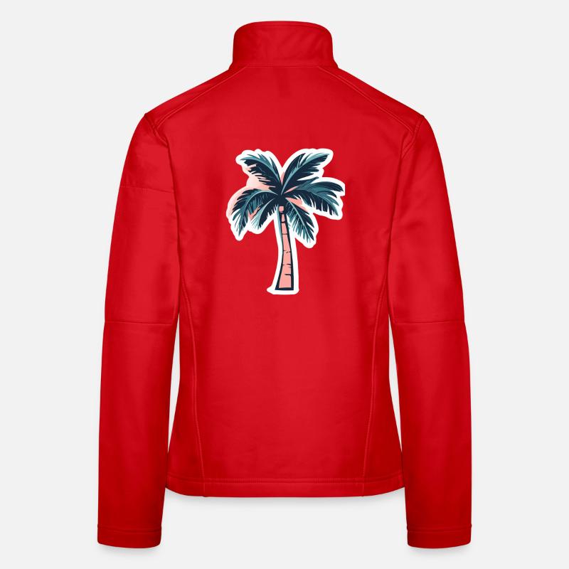 Palm tree Women's Softshell Jacket