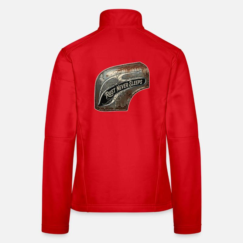 Rost nie schläft Metallkunst - Frauen Softshelljacke - Rot
