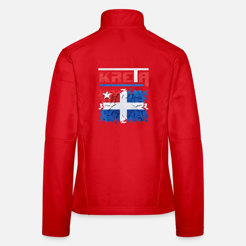 Puzzle créatif avec le drapeau norvégien Veste en tissu softshell Femme