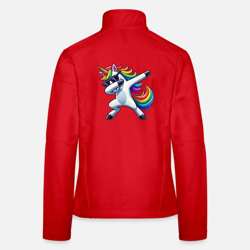 Dabbing Einhorn Dab Unicorn Mädchen Einhörner Frauen Softshelljacke