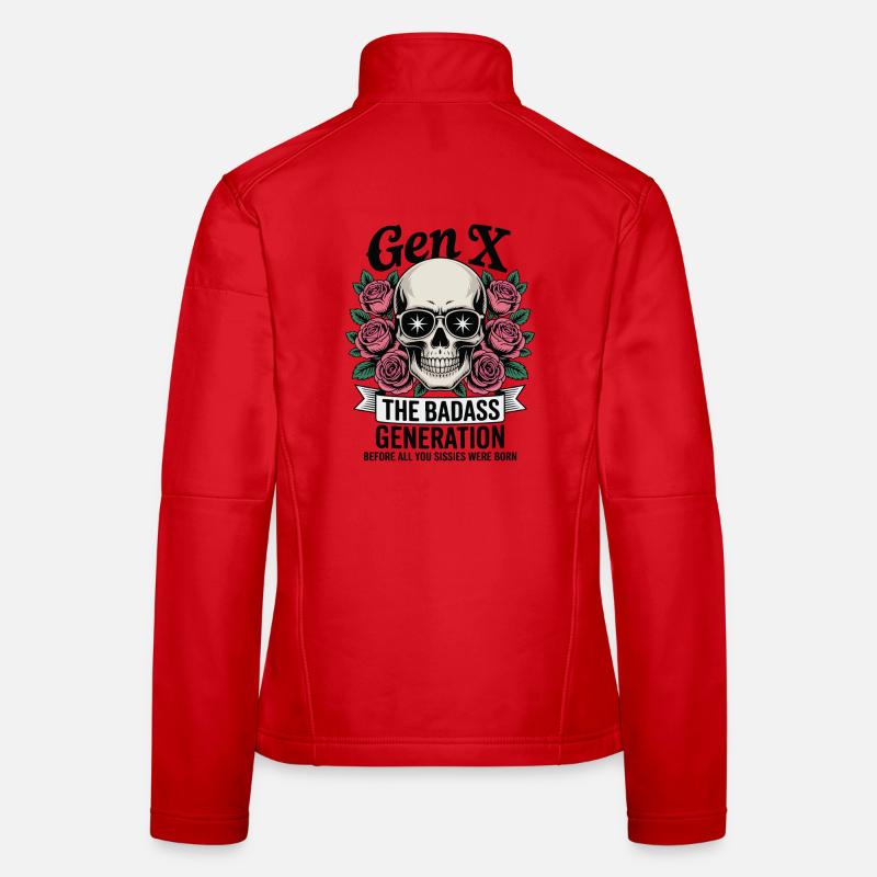 Gen X Génération badass avant la naissance S’amuser Veste en tissu softshell Femme