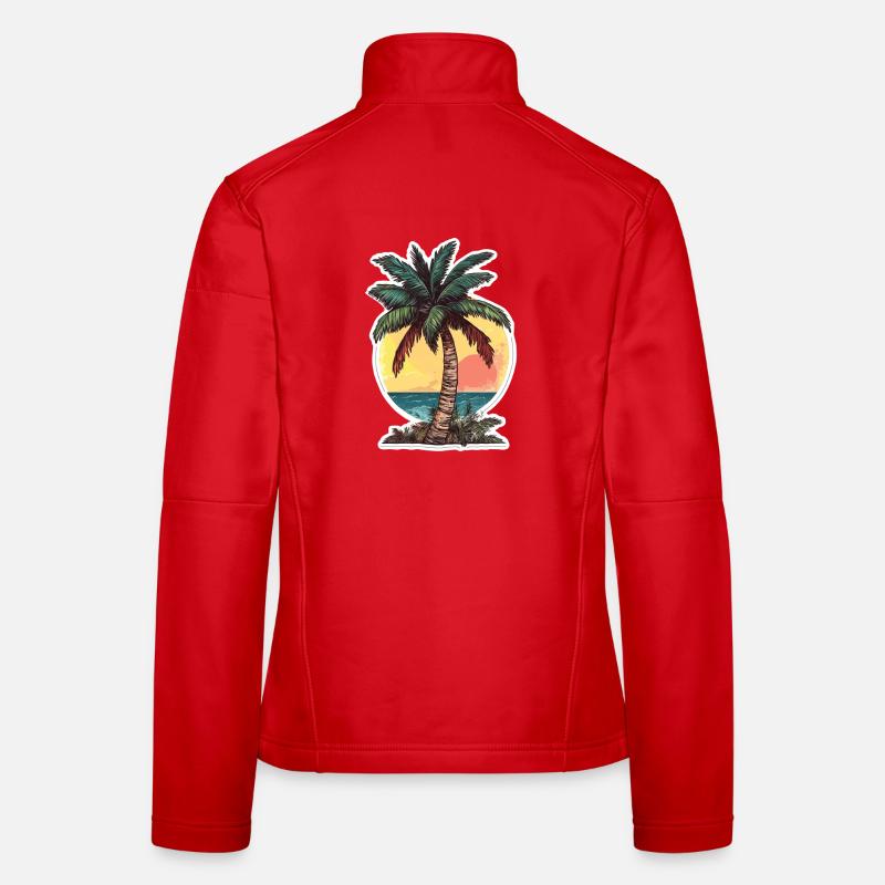 Palm tree Women's Softshell Jacket