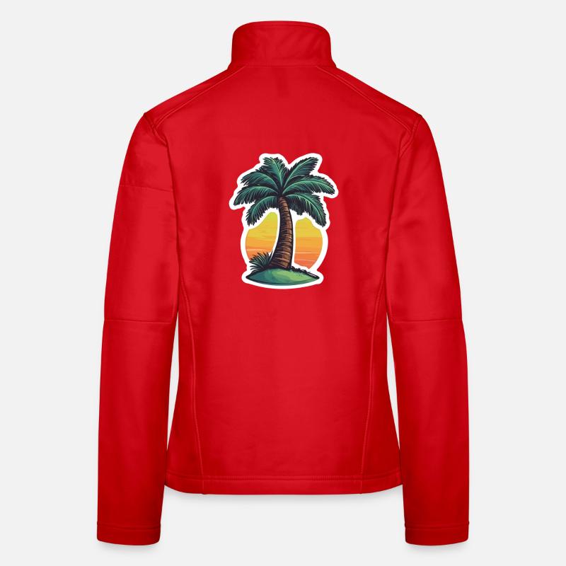 Palm tree Women's Softshell Jacket