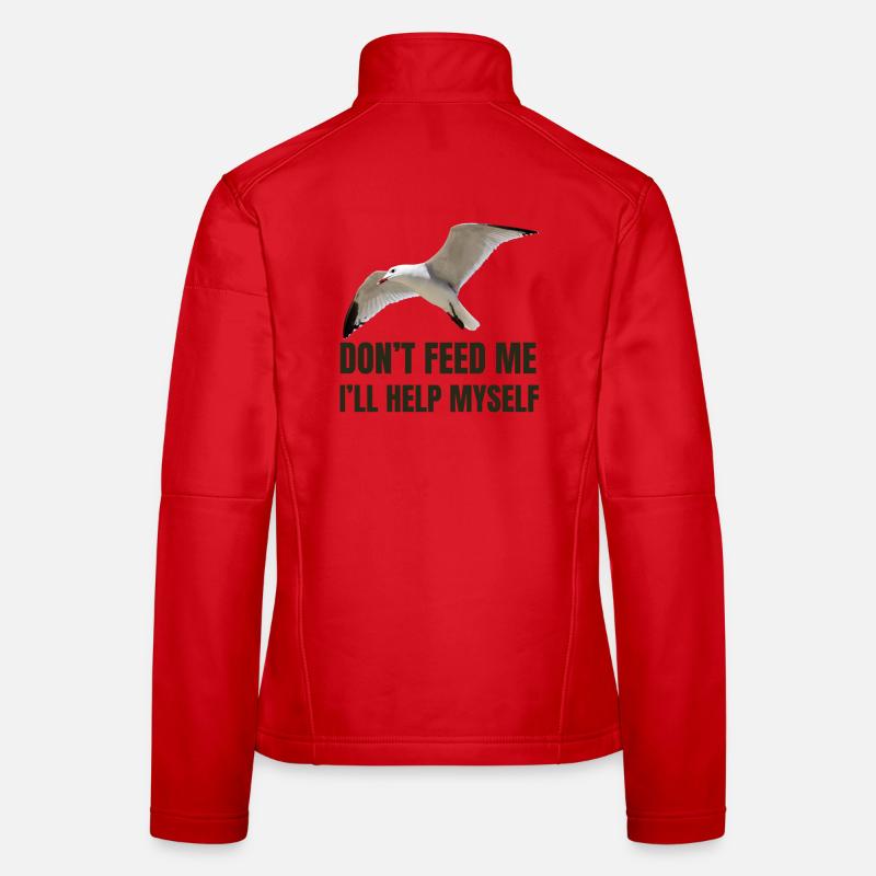 Seagull with Bold Statement Women's Softshell Jacket