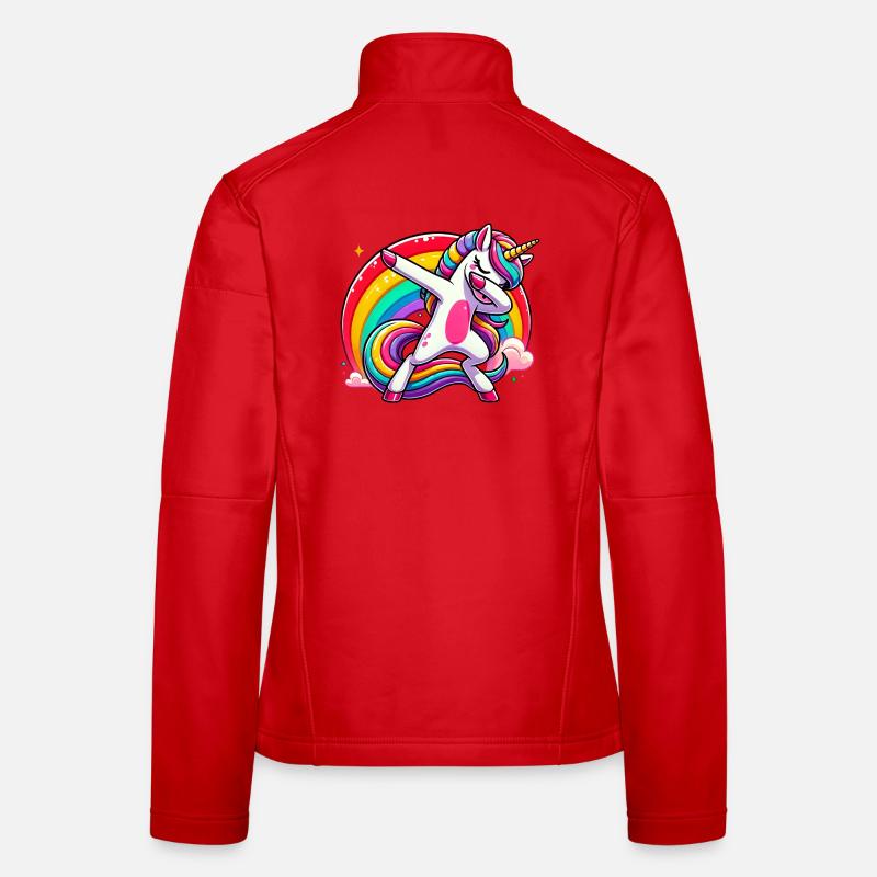Dab Einhorn Dabbing Einhörner Unicorn Mädchen Frauen Softshelljacke