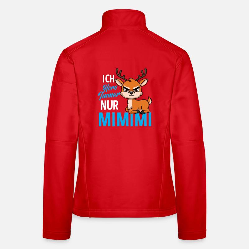 I Always Hear Only Mimimi Deer Women's Softshell Jacket