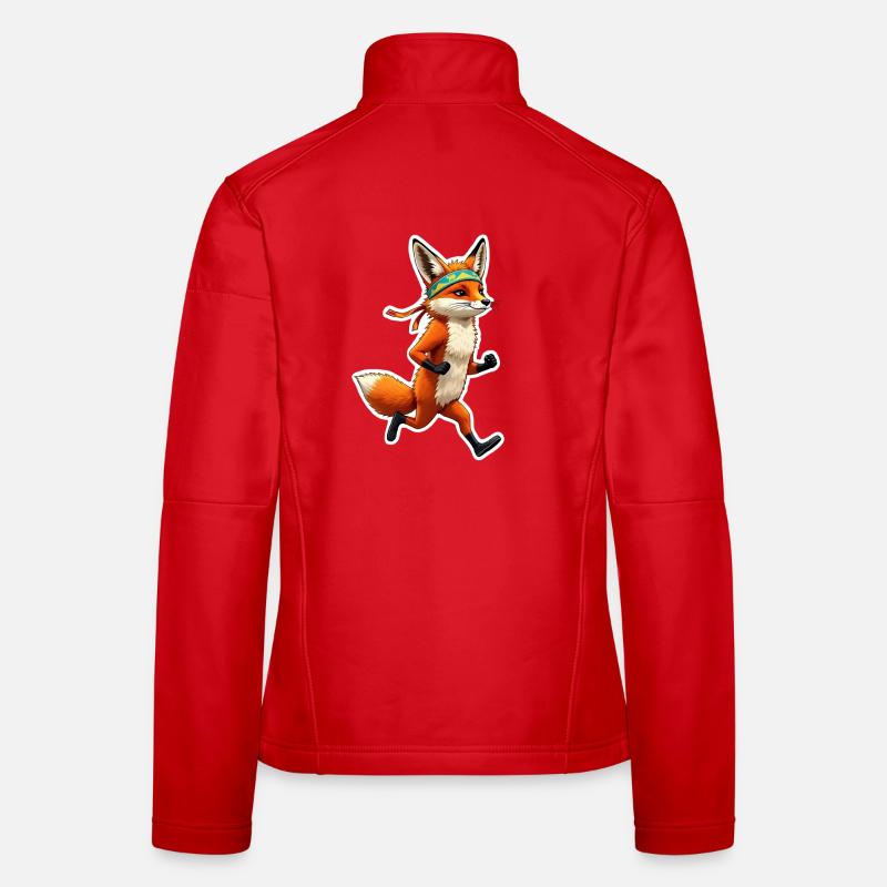 Let´s run, Fox - Frauen Softshelljacke - Rot