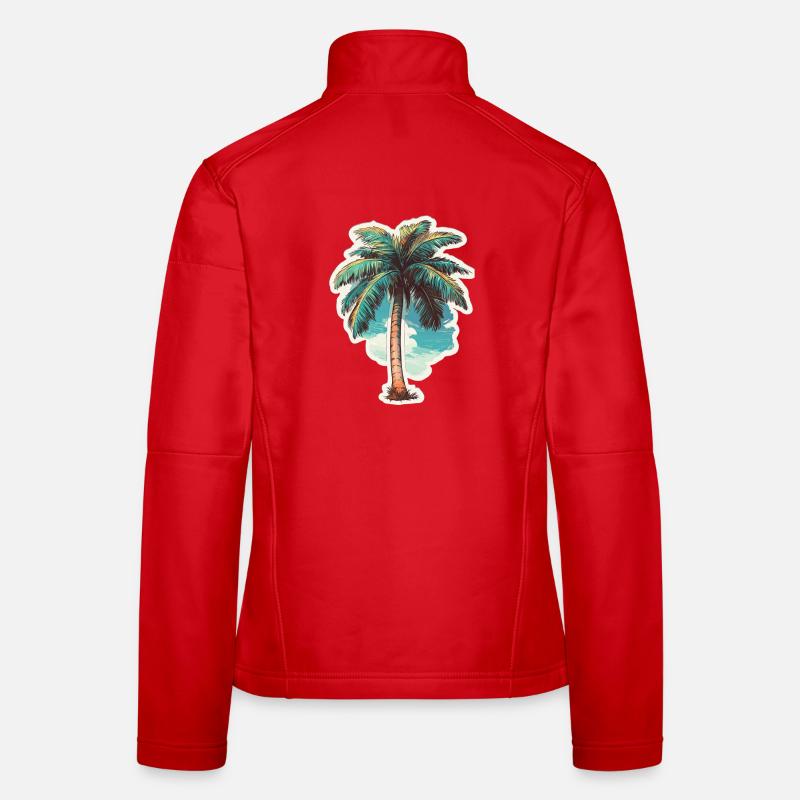 Palm tree Women's Softshell Jacket