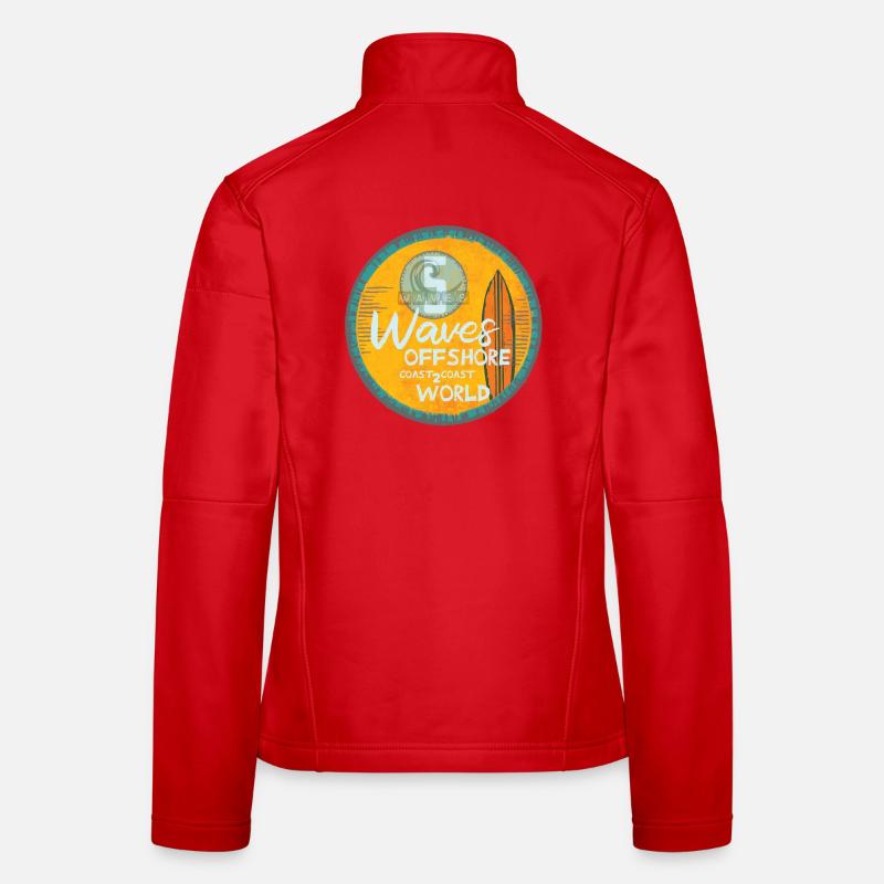 Surf Waves Offshore Design Women's Softshell Jacket