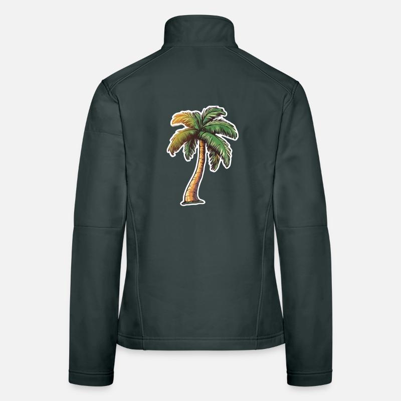 Palm tree Women's Softshell Jacket