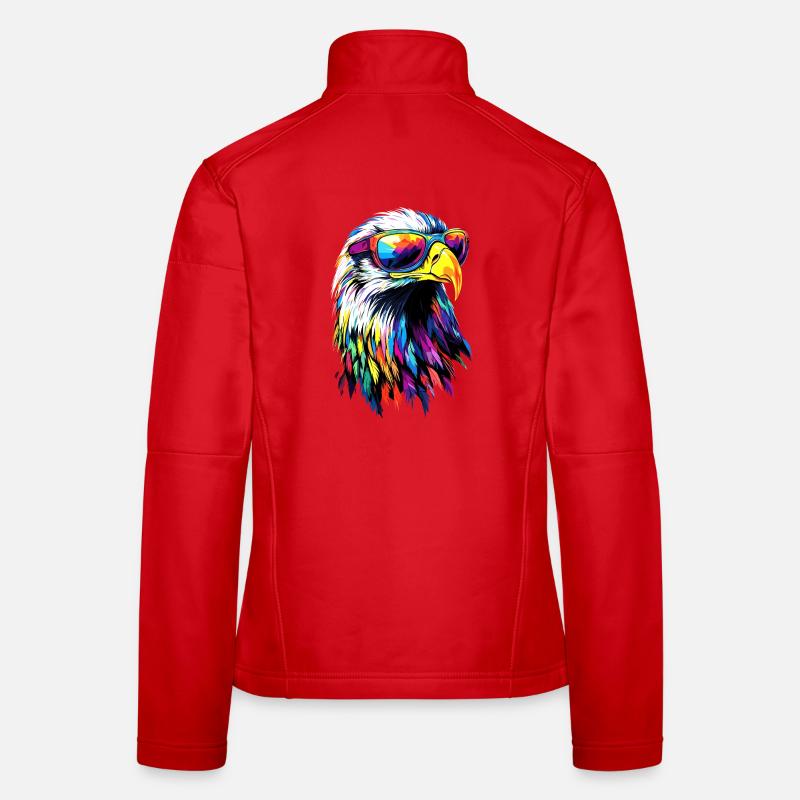 Aigle Pygargue à tête blanche Aigle royal Pygargue à queue blanche Veste en tissu softshell Femme
