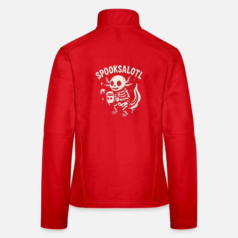 Spooksalot Skeleton Drink Design Frauen Softshelljacke