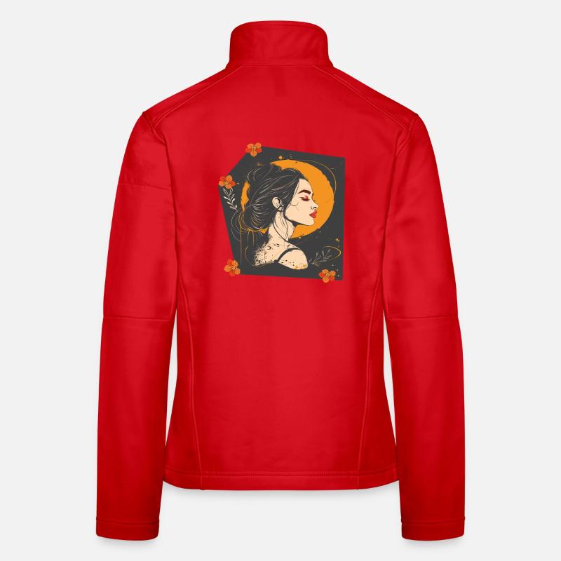 Frauengesicht Frauen Softshelljacke