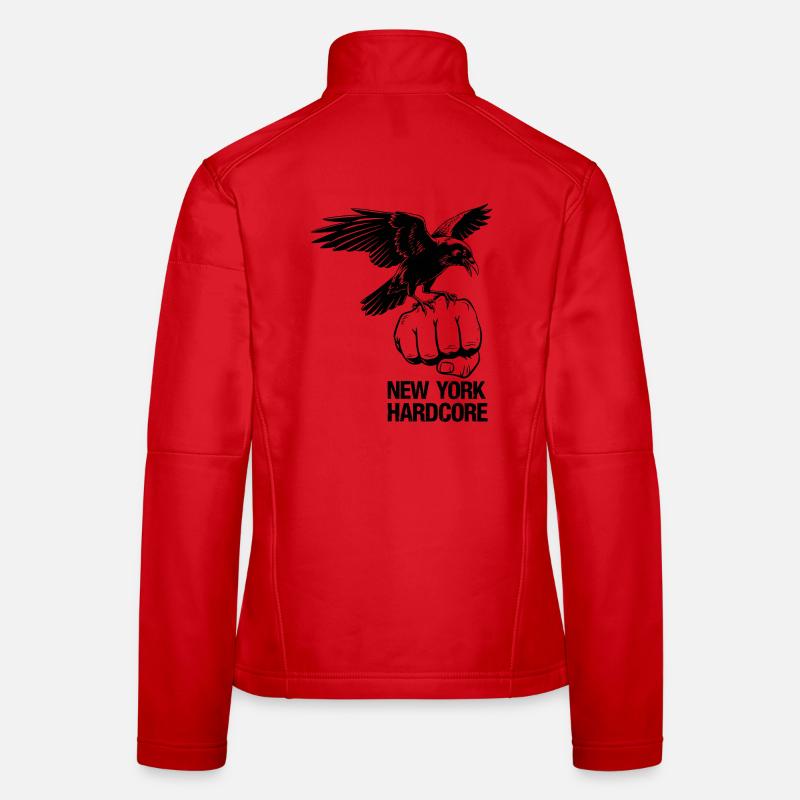 NYC Hardcore Eagle Design Women's Softshell Jacket