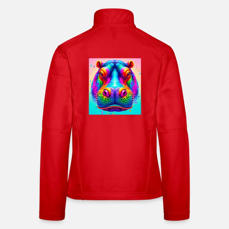 Nilpferd Frauen Softshelljacke