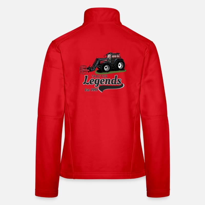 Traktor Legends Vintage Print - Women's Softshell Jacket - red