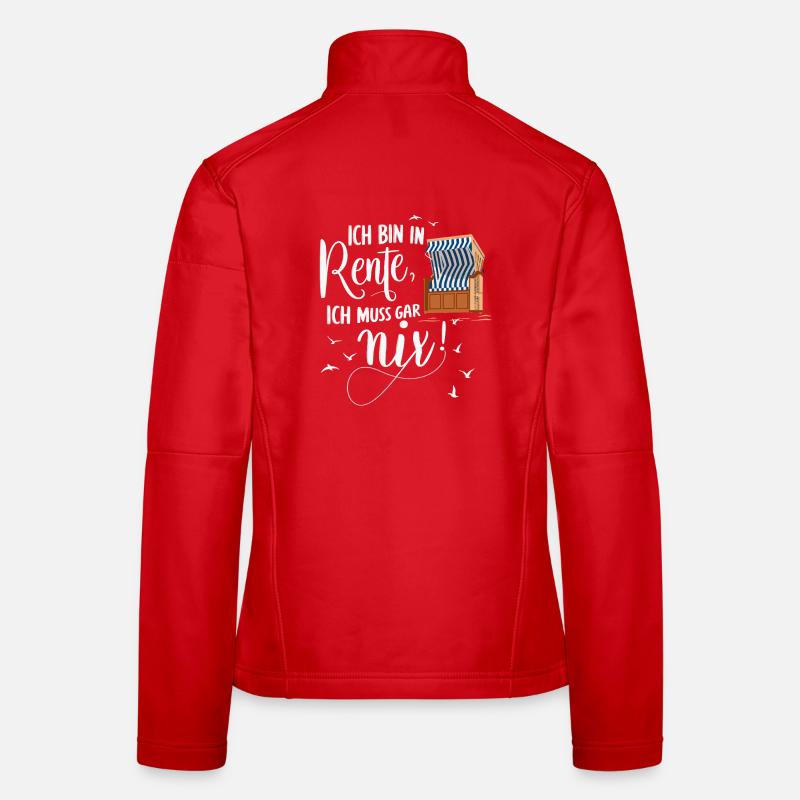 Strandkorb Ich Bin In Rente Ich Muss Gar Nix Frauen Softshelljacke