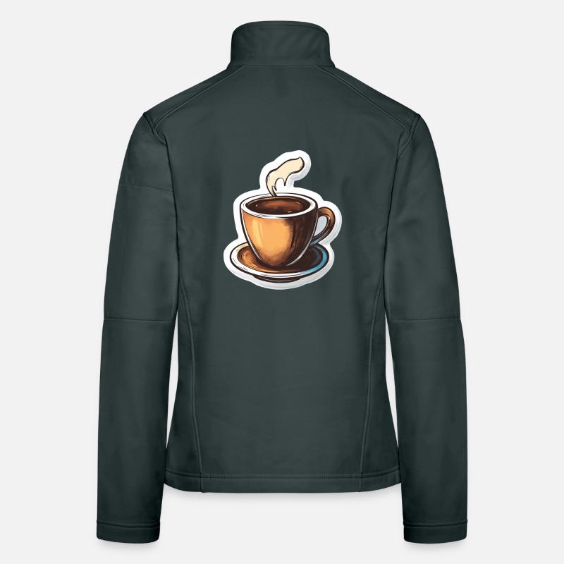 Coffee Women's Softshell Jacket