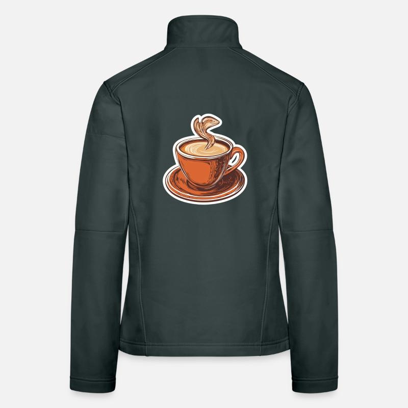 Kaffee Frauen Softshelljacke