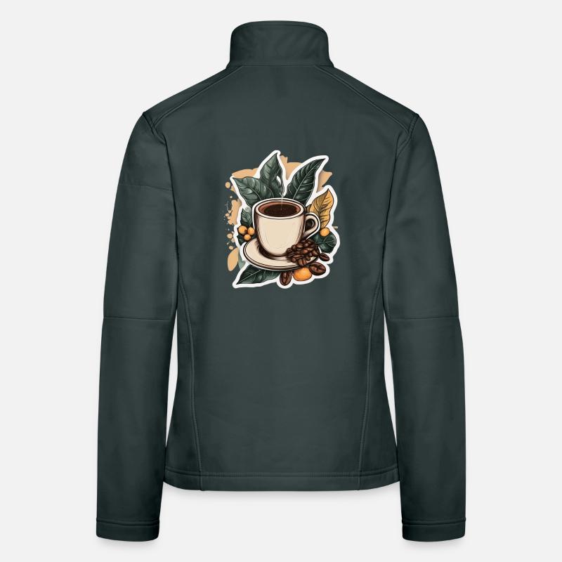 Kaffee Frauen Softshelljacke