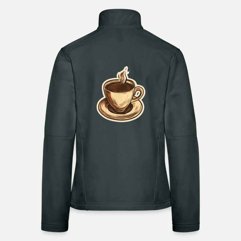 Coffee Women's Softshell Jacket