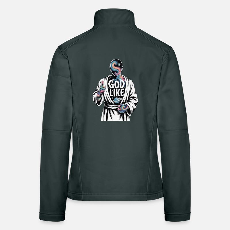 Conception galactique semblable à celle de Dieu Veste en tissu softshell Femme