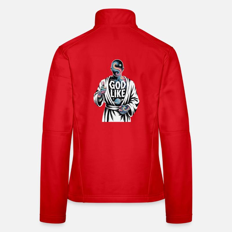 God Like Galaxy Design Women's Softshell Jacket