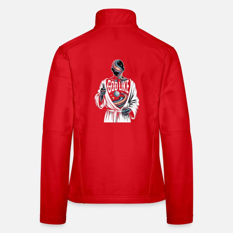 God Like Galaxy Design Women's Softshell Jacket