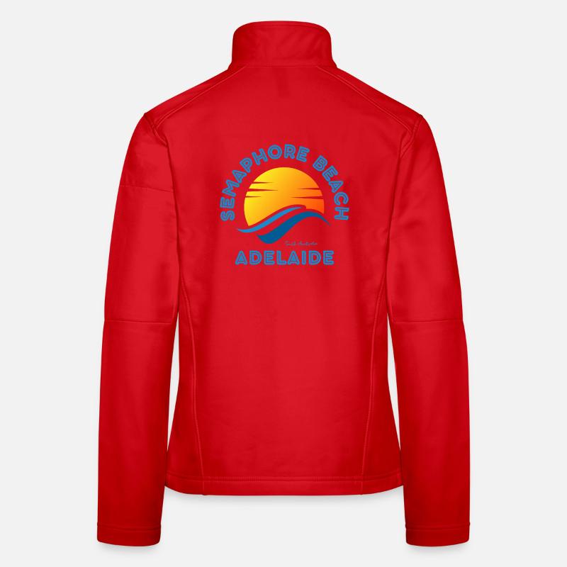 Semaphore Beach Adelaide Sunset Women's Softshell Jacket