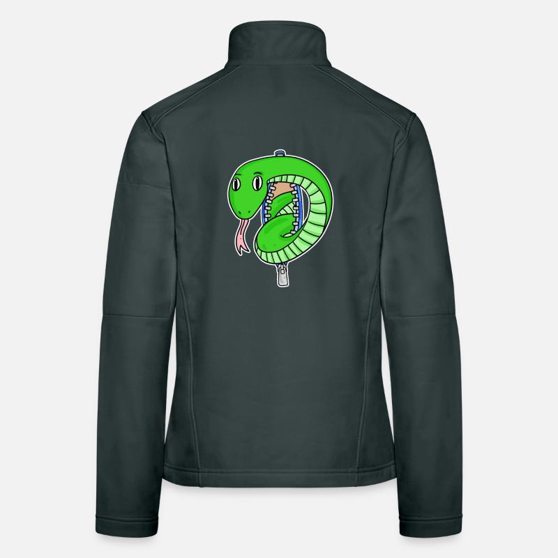 cute snake Women's Softshell Jacket