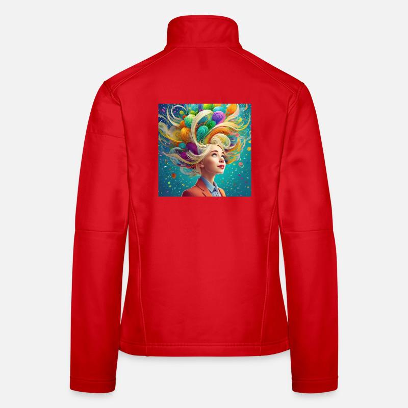 Imagination is power Frauen Softshelljacke
