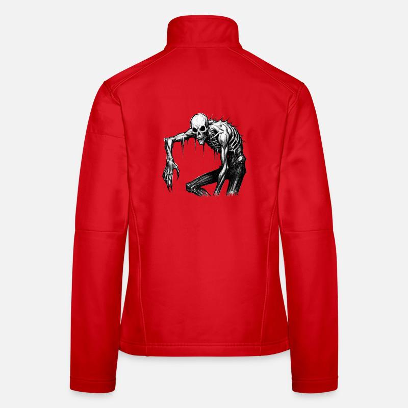 Nightmare Spooky Skeleton Masquerade Women's Softshell Jacket