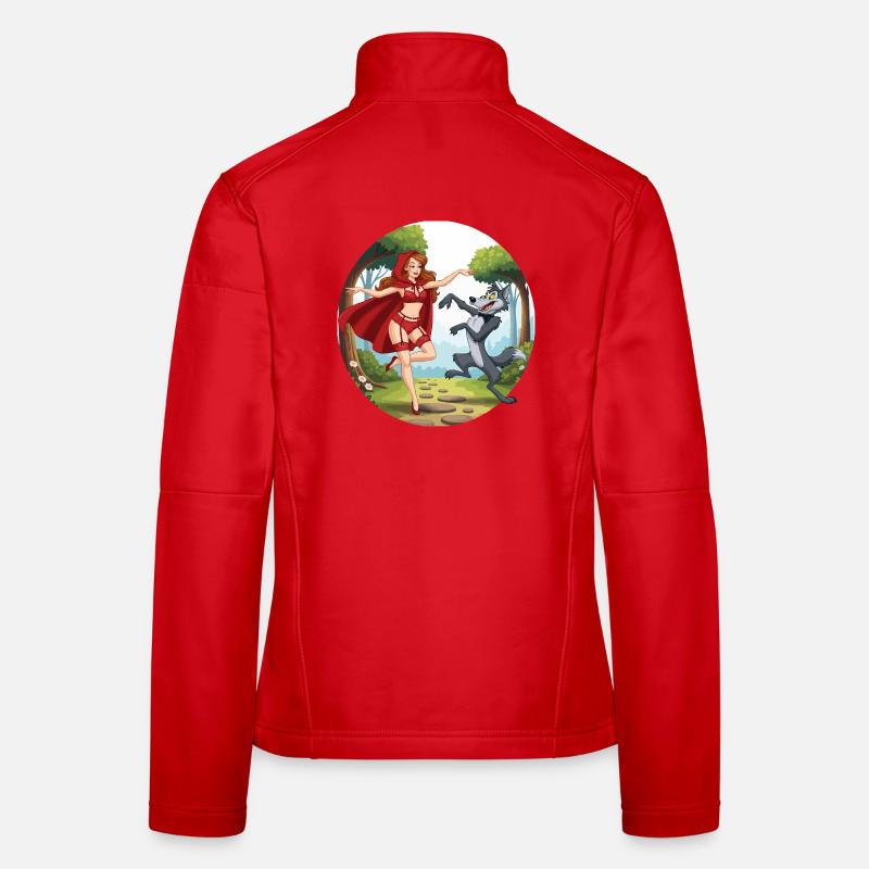 Roodkapje_danst_met_wolf Frauen Softshelljacke