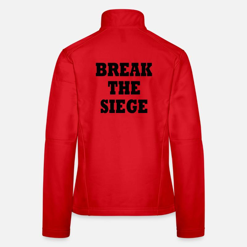 break the siege Women's Softshell Jacket
