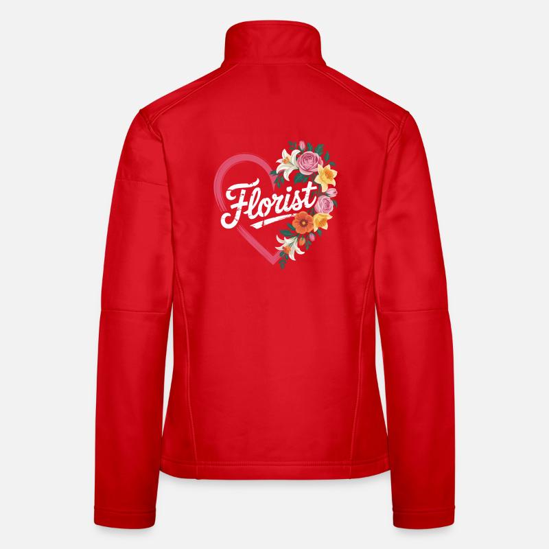 fleuriste Veste en tissu softshell Femme