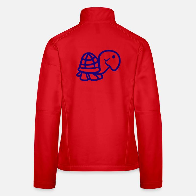 turtle cute smiling happy funny Women's Softshell Jacket
