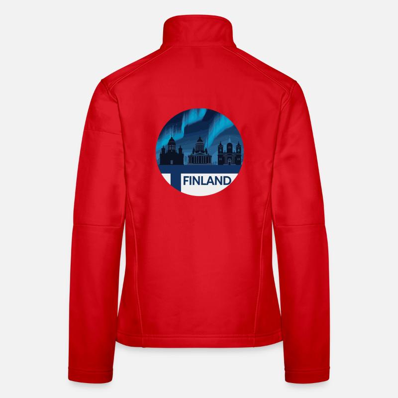 Finlande Aurora Skyline Veste en tissu softshell Femme