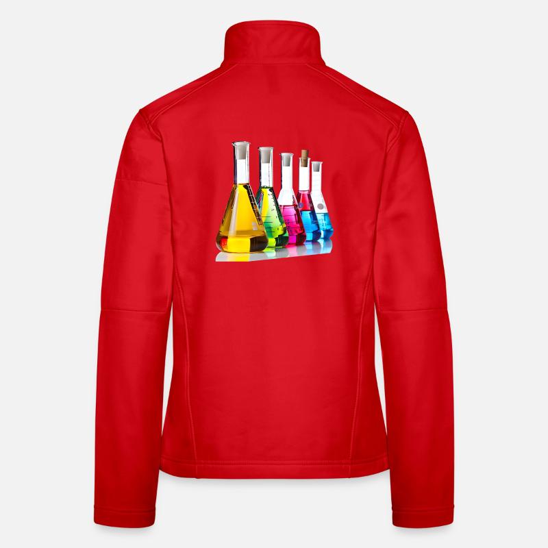 Illustration colorée d’évaluation de laboratoire Veste en tissu softshell Femme