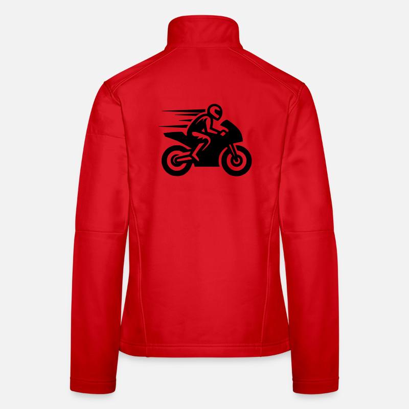 Moto de course Moto Moto Machine de course Veste en tissu softshell Femme