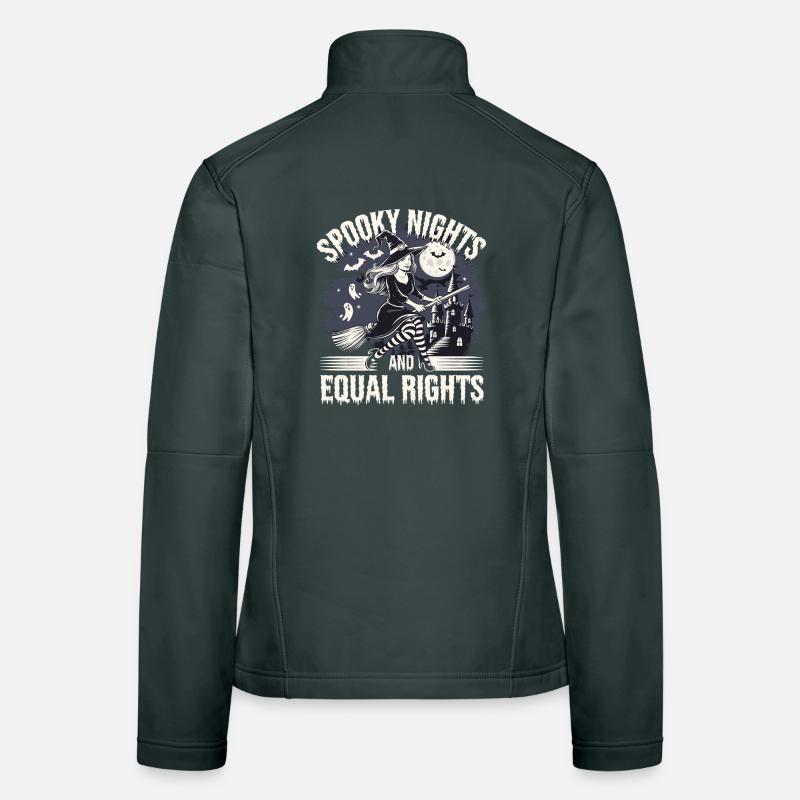 Spooky Nights and Same Right Witch Women's Softshell Jacket
