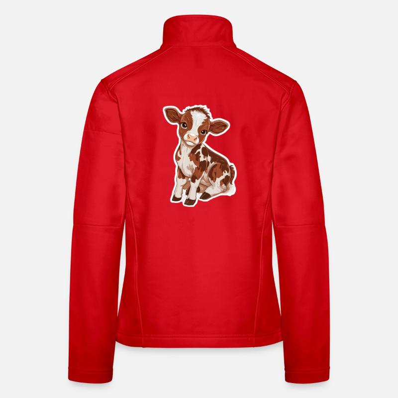 Vache Veste en tissu softshell Femme