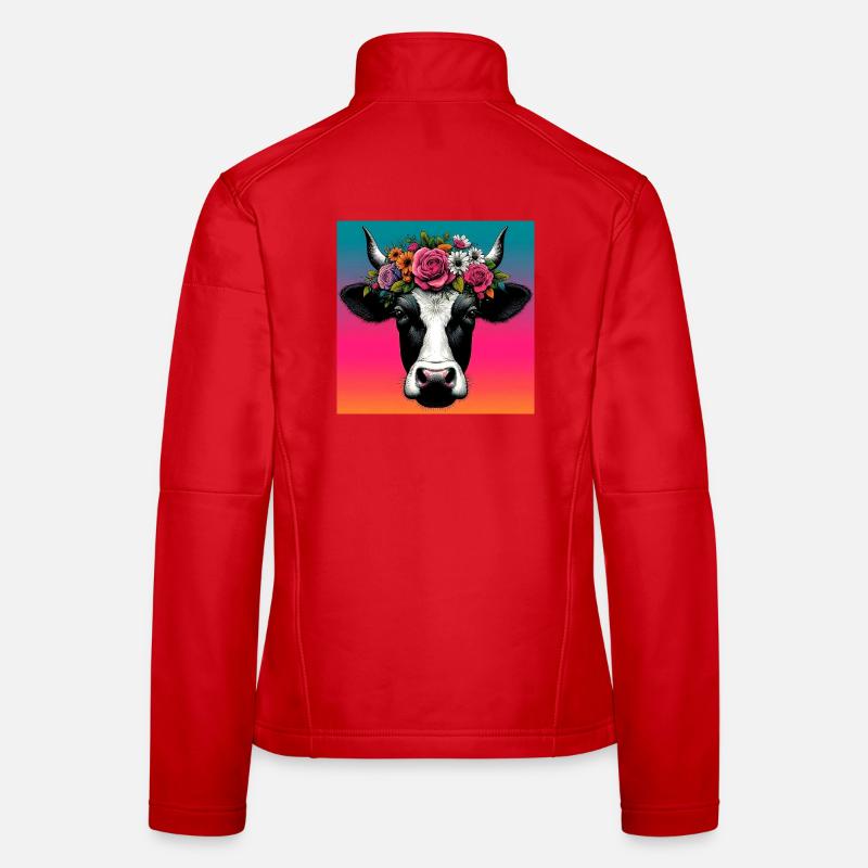 vache Veste en tissu softshell Femme