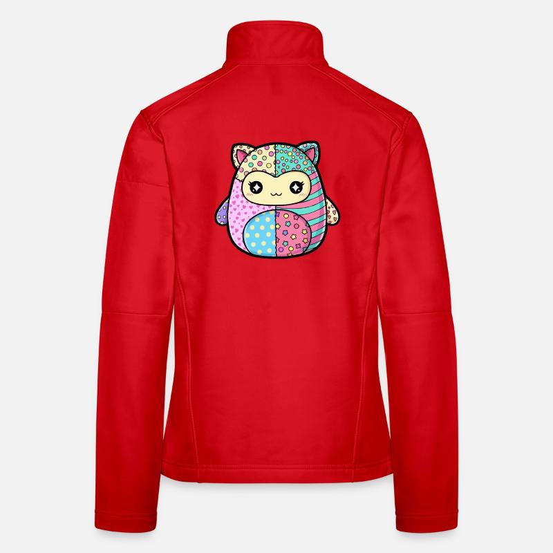 Patchwork Kitten Pastel Colors Women's Softshell Jacket