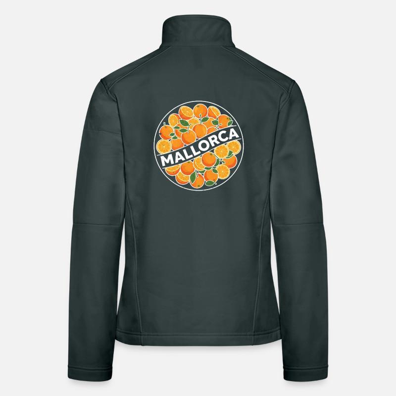 Mallorca Oranges Circle Logo Women's Softshell Jacket