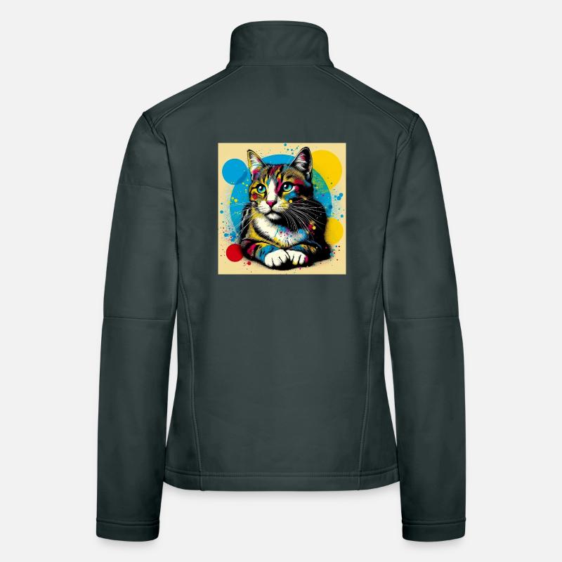 chat Veste en tissu softshell Femme